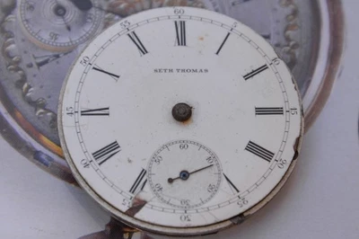 Vintage 1906 SETH THOMAS Grade 36 18s 7J Pocket Watch Movement --For Parts - Image 1 of 4