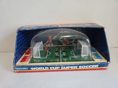 Blue Box Toys World Cup Super Soccer Vintage Skill Game 2 Players Moveable Play - Image 1 of 4