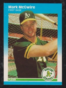 Actualización Fleer 1987 béisbol U-76 Mark McGwire novato casi nuevo * envío gratuito * - Imagen 1 de 1