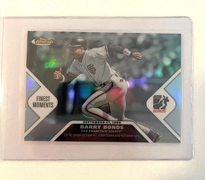 2006 Finest #BBFM3 Barry Bonds Bonds Moments Refractor #409/425 READ - Image 1 of 2