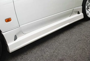 For Nissan S15 Silvia CW Type FRP Unpainted Side Skirt Side Lip 2 Pcs - Picture 1 of 2