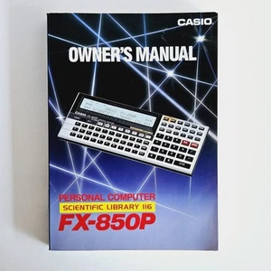 Casio FX-850P Personal Computer Owner's Manual Book Instructions Vintage - Photo 1/5