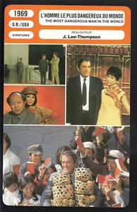 THE MOST DANGEROUS MAN IN THE WORLD (1969) PHOTO FRENCH MR. CINEMA MOVIE CARD - Picture 1 of 1