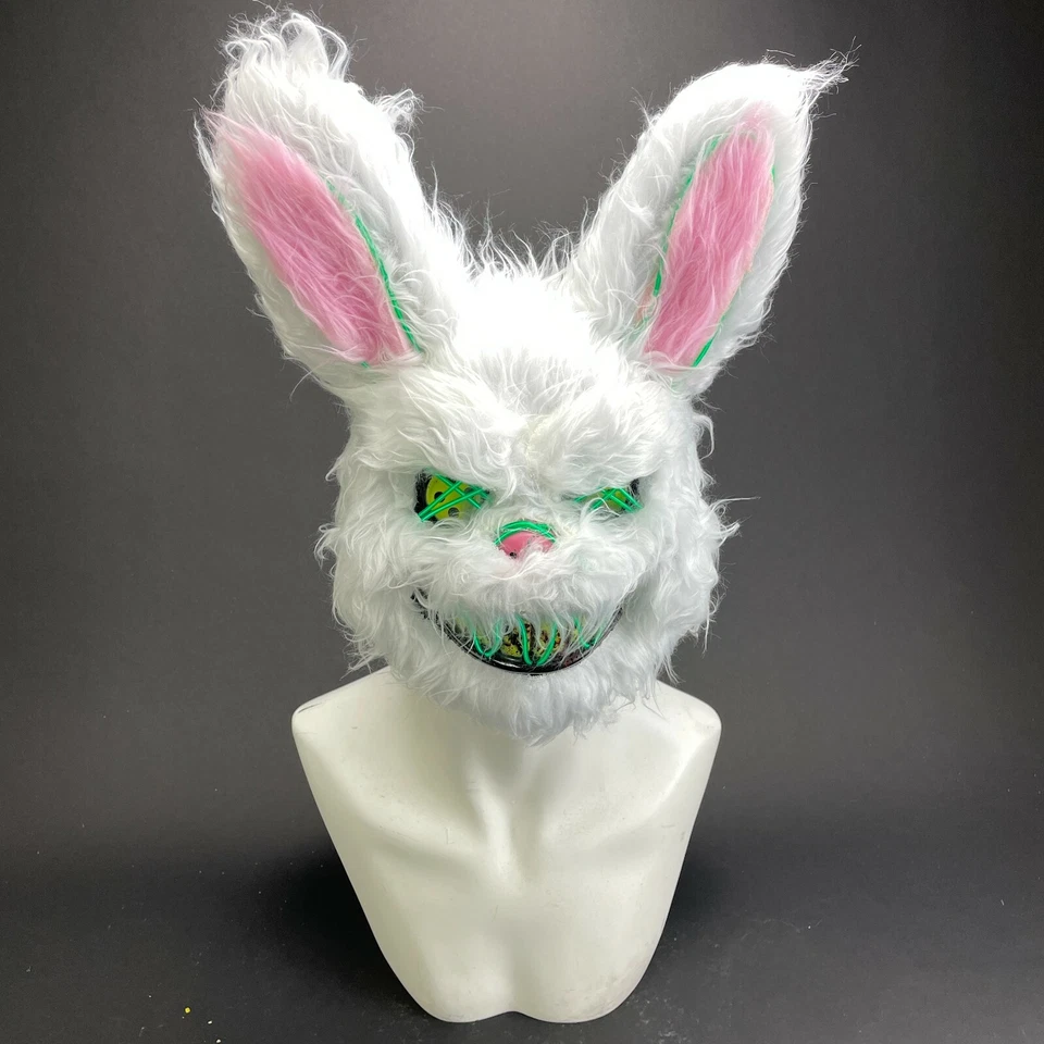 Still Life Moon Rabbit Over the Head LED Lights Costume Masquerade Mask [Green] - Image 1 of 4