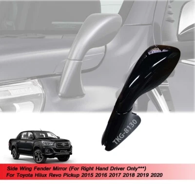 (RHD) Side Wing Fender Mirror For Toyota Hilux Revo 2015 2016 2017 2018 - 2020 - Imagem 1 de 4