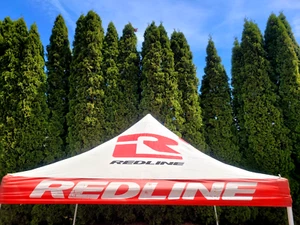 REDLINE BMX RACING TEAM Canopy Tent Topper 10'x10' - Used. - Picture 1 of 24
