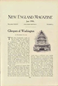 1906 Washington DC Geschichte frühe Ansichten Senatoren Kongressabgeordnete Gesellschaft illustriert - Bild 1 von 3