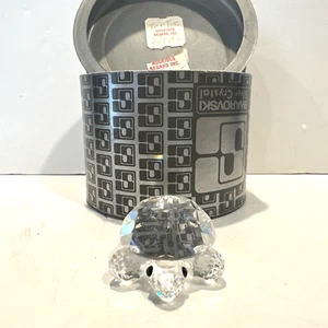 Vintage Swarovski Mini Turtle Figurine In Box 7632-030 Retired 1999 ~ MIB - Picture 1 of 7