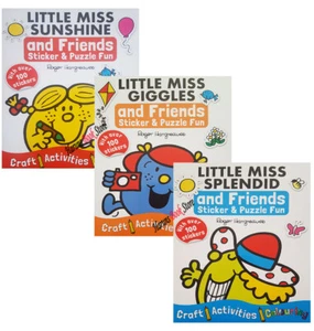 Little Miss Kids Sticker Activity Book Books - GIGGLES - SPLENDID - SUNSHINE - Picture 1 of 14