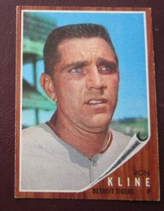 1962 Topps Ron Kline (Detroit Tigers) #216 EX/NRMT