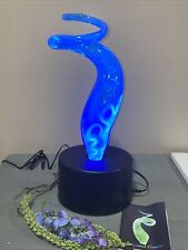 Lumisource Electra Sculptured Twisted Plasma Motion Art Lamp Glass Light 17”