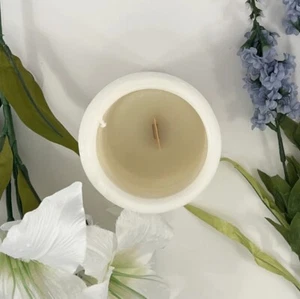 Candela luce spirale giacinto e giglio 3x3 rotonda brucia 20 ore -nuova piccola - Foto 1 di 5