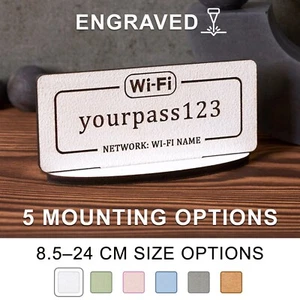 WiFi Password Sign | Freestanding WiFi Internet Access Personalised Plaque - Picture 1 of 13