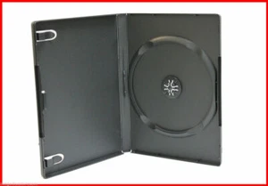 10 x Estuche de CD DVD Blu-ray 14 mm Columna Negra Almacenamiento de un solo disco NUEVO - Imagen 1 de 1