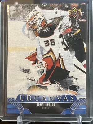 2023-24 Upper Deck Series 1 - UD Canvas #C3 John Gibson - Image 1 of 2