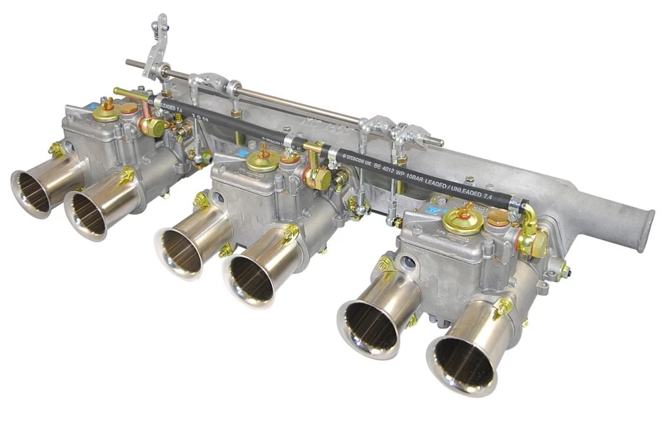 Jaguar 3.4 XK120 XK150 3 x 45 Dcoe Weber Vergaser Set - Bild 1 von 1