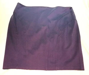 Shape FX Ponte Pencil lined back zip Skirt Seam detail and vent Navy 28W (sk272) - Picture 1 of 3