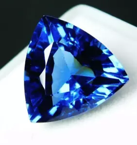 AAA+ Natural Blue Tanzanite 7.80 Ct. Trillion Cut Loose Gemstone Gift for Women - Picture 1 of 6