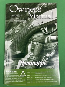 REMINGTON Model 870.SPS Shurshot 12 GA Pump Action Shotgun OWNERS MANUAL - Picture 1 of 9