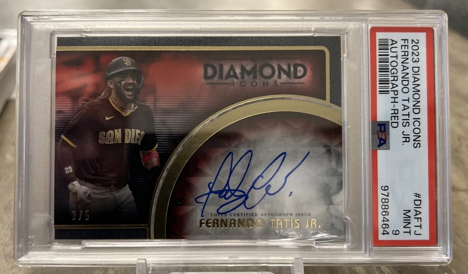 2023 Topps Diamond Icons Auto RED #DIA-FTJ Fernando Tatís Jr. Auto /5 Padres - Image 1 of 2