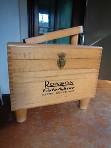 Vintage 1950 Ronson Roto Shine Magnetic Electric Shoe Polisher Kit & Box - Picture 1 of 10