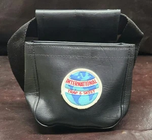 Vintage International Trap & Skeet Shooting Shell Pouch W/Belt, VG, Free Ship! - Picture 1 of 8