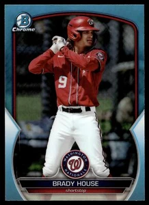 2023 Bowman DRAFT CROMO BRADY HOUSE AZUL CIELO REFRACTOR BDC-77 - Imagen 1 de 2