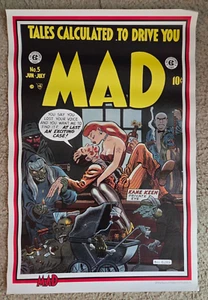 Póster de pared Mad Magazine #5/Comics EC/Bill Elder/16 x 24"/Stabur/1985 - Imagen 1 de 4