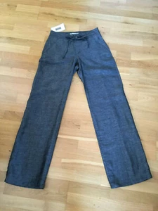 Hose Leinen / weites Bein / Season Style / lässig edel - Grau / Gr. 34 NEU - Bild 1 von 11