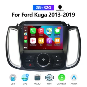 9" Autoradio carplay Android 12 GPS Navi FM WiFi Für Ford kuga 2013-2019 - Picture 1 of 21