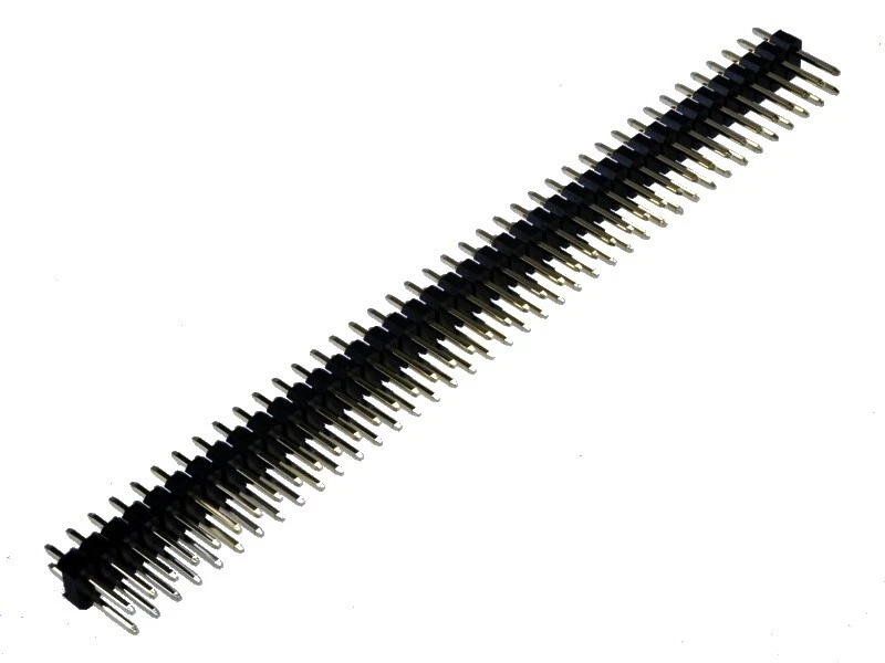 40-pin 2.54mm Double Row Straight Male Pin Header Strip - IDC 2x40 - 1 PCS [CA] - Image 1 of 1