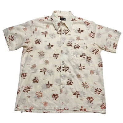 Vintage All Over Print Cooking Spices Graphic Button Up Shirt Thyme Cinnamon XL - Image 1 of 4