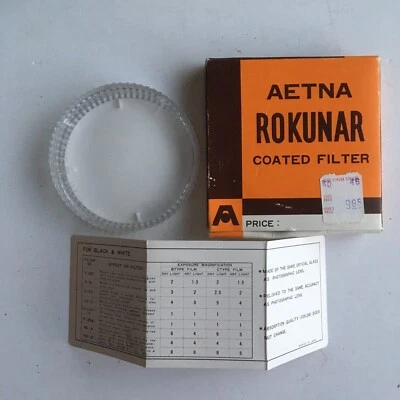 Aetna Rokunar Coated Filter 55 mm XL Skylight (1A) Case and Box (FILTER MISSING) - Image 1 of 4