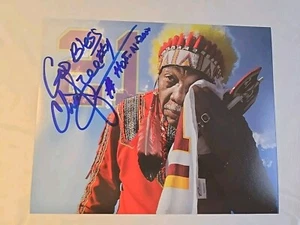 Washington Redskins Chief Zee Signed 8x10 Color Photo Autographed Picture - Picture 1 of 2