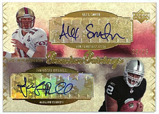 2007 Upper Deck Premier Pairings JaMarcus Russell/Alex Smith Auto RC #PPD-41 /25