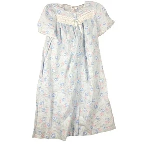 Vintage Fundamentals Lightweight Button Down Sweet Tulip Nightgown Medium - Picture 1 of 7