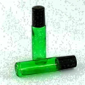 5 botellas verde cobalto 1/3 oz, 10 ml rollo de vidrio en botella perfume y rodillo - Imagen 1 de 2
