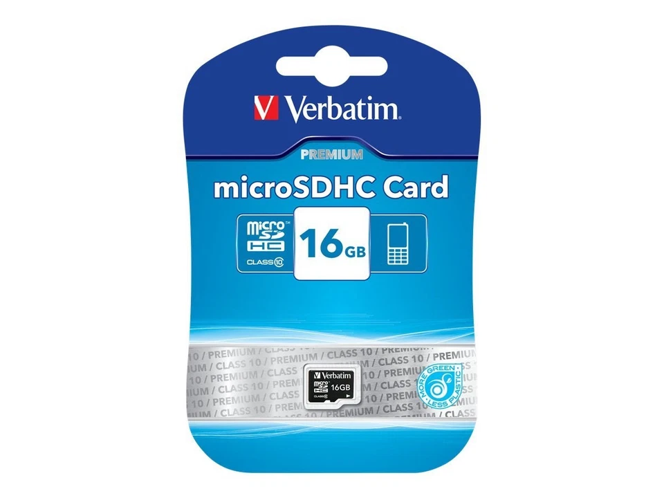 Verbatim Premium 16 GB MicroSDHC Classe 10 10 MB/s 10 MB/s Nero Class 10 44010 - Immagine 1 di 1