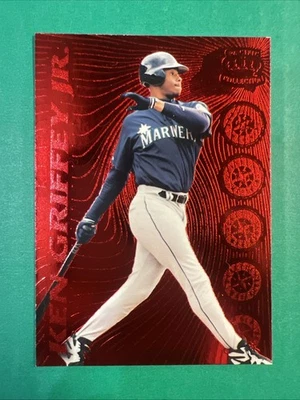 1996 Pacific Prism Ken Griffey Jr. Red Hot Stars NearMint. Tough To Find Insert - Image 1 of 4