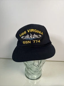 USS USS VIRGINIA SSN-774 Hat - NAVY BLUE  - Picture 1 of 7