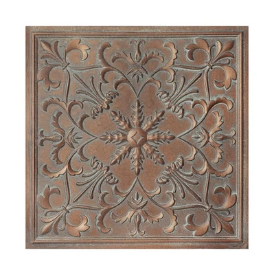 Azulejo de techo de estaño prensado panel decorativo interior PL70 clima cobre 10 un./lote Foto 1 de 4