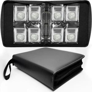 Graded Coin Binder - Album Set Holds 20 Graded Coins, Zipper Closure, Detacha... - Picture 1 of 6