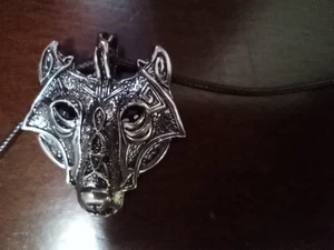 Metall Tribal Nordische Wikinger Wolf Halskette Original Schmuck Geist Tier - Bild 1 von 4