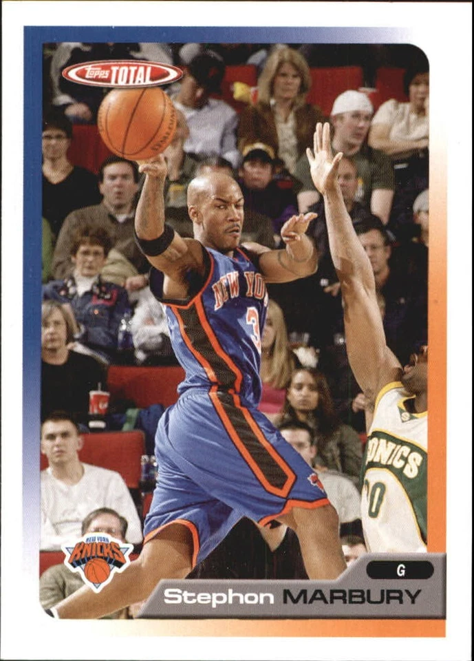 2005-06 Topps Total Team Checklists #20 Stephon Marbury - BSK - Image 1 of 2