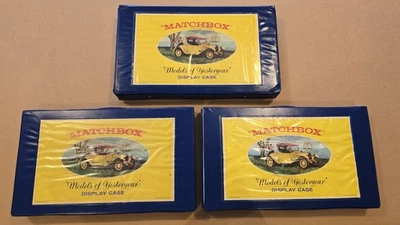 Lot of 3 Vintage 1969 Lesney Matchbox Models Of Yesteryear 16 car cases - Image 1 of 4