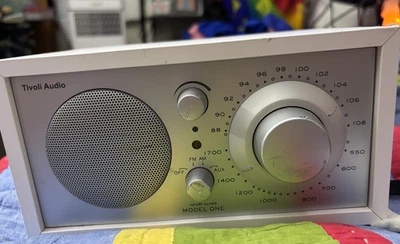 Tivoli Audio Model One Henry Kloss White AM FM Aux Radio Tested Working - Image 1 of 4