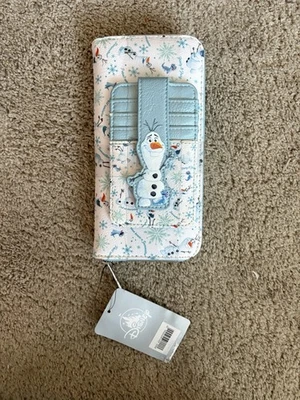 Juego de billetera y tarjetero Loungefly Olaf de los parques de Disney Foto 1 de 2