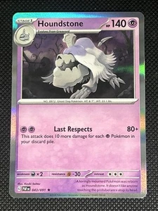 Houndstone 043/091 Pokemon Sv: Paldean Fates Holo - Picture 1 of 2