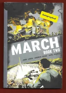 JOHN LEWIS & ANDREW AYDIN SIGNED AUTOGRAPHED " MARCH", BOOK TWO, COMIC-CON - Picture 1 of 6