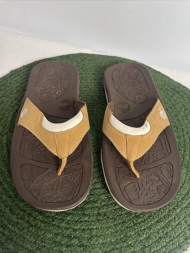 Timberland Active Infradito Donna Sandalo Scarpa #53317 Taglia 8 Tan"vintage"